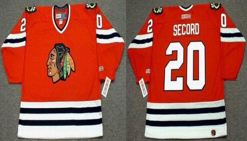 2019 Men Chicago Blackhawks #20 Secord red CCM NHL jerseys->chicago blackhawks->NHL Jersey